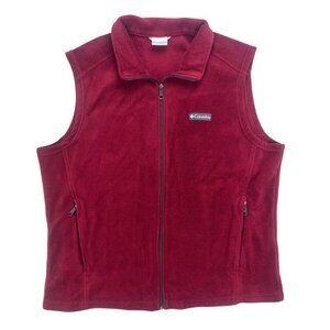 Columbia Fleece Men's Red Vest Size XL